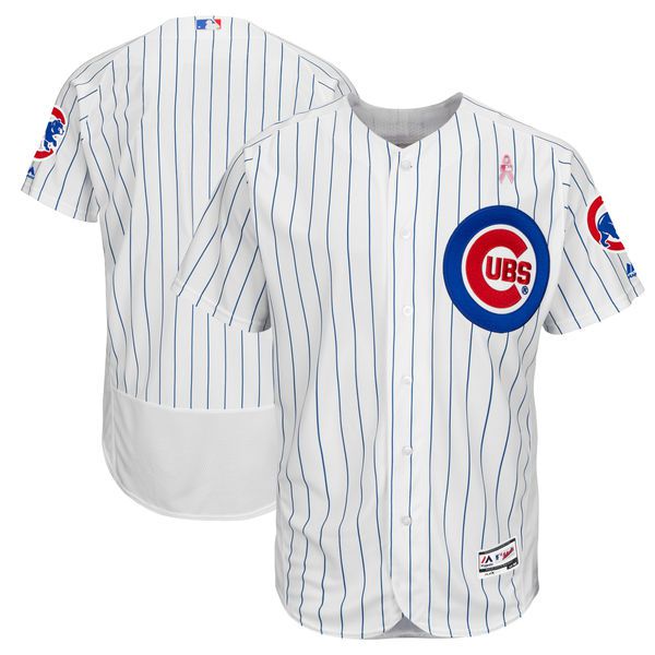 Men Chicago Cubs Blank White Mothers Edition MLB Jerseys->women mlb jersey->Women Jersey